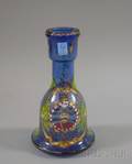 Blue Middle Eastern Glass Hookah Base