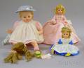 Three Madame Alexander Portrait Children Dolls