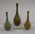 Three Japanese Bud Vases