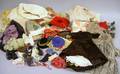 Lot of 19th and 20th Century Doll Parts Clothes and Accessories