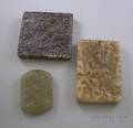 Three Carved Jade Pendants