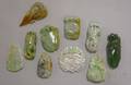 Ten Carved Jade Pendants and Other Items