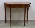 Federalstyle Inlaid Mahogany Swellfront Card Table