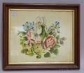 Walnut Framed Painted Floral Still Life Theorem