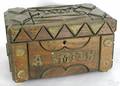 Tramp art valuables box dated 1902