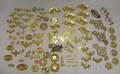 Approximately Ninetyfour Pieces of Brass Furniture Hardware