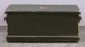 Greenpainted Pine Dovetailconstructed Sea Chest with Becket Handles