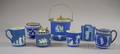 Seven Wedgwood Dark Blue Jasper Dip Items