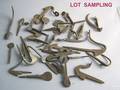 Group of Pennsylvania wrought iron thumb latch parts