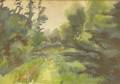 Lot of Four Framed Californian and American Landscape Watercolors