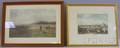Lot of Two Framed Sporting and Panoramic Landscape Prints