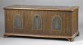 Pennsylvania painted pine and poplar dower chest probably Lebanon County ca 1810