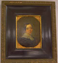 Framed American School Oil on Board Portrait of a Woman