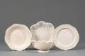 Four Staffordshire White Saltglazed Stoneware Items