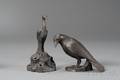 Two Wedgwood Black Basalt Birds