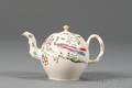 Staffordshire White Saltglazed Stoneware Teapot and Cover
