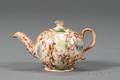 Staffordshire Tortoiseshell Glazed Creamware Teapot and Cover