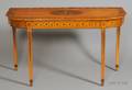 George III Polychrome Painted Satinwood Console Table