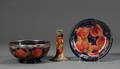 Three Moorcroft Pottery Pomegranate Items