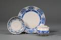 Three Pieces of Dedham Pottery Dinnerware