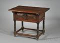 Spanish Baroque Single Drawer Side Table