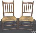 Pair of arrowback side chairs
