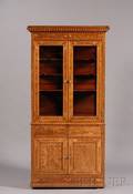 Dutch Neoclassicalstyle Marquetryinlaid Display Cabinet