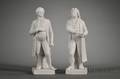 Two Continental Parian Porcelain Figures of German Authors