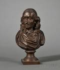 Small Continental Bronze Bust of Pierre Corneille