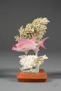 Royal Worcester Porcelain Model of a Fish