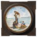 French Earthenware Wall Plaque