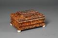 Regency Tortoiseshell and Abalone Inlay Work Box