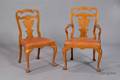 Set of Twelve Early Georgian Style Walnut Side Chairs