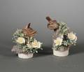 Pair of Royal Worcester Porcelain Dorothy Doughty Models of Birds
