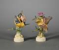 Pair of Royal Worcester Porcelain Dorothy Doughty Models of Birds