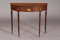Regency Style Satinwood and Amboyna Inlaid Mahogany Side Table