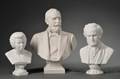 Three Continental Parian Porcelain Busts of Male Notables