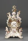 Meissen Porcelain Mantel Clock