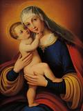 Continental School 19th20th Century Madonna and Child