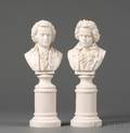 Two Parian Busts of Composers