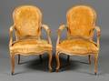 Pair of Louis XV Beechwood Fauteuils en Cabriolet