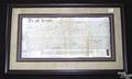 Two matted and framed Pennsylvania deeds