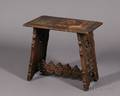 Gothic Revival Carved Oak Stool