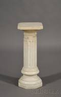 Classical Revival Alabaster Pedestal