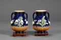 Pair of Minton Majolica Vases