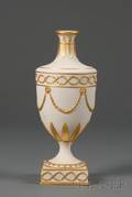 Wedgwood Gilded Solid White Jasper Vase