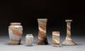 Five Niloak Pottery Vases