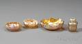 Four Pieces of Tiffany Favrile Glass