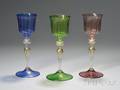 Fifteen Pieces of Venetian Glass Tableware