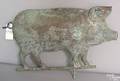 Reproduction swell bodied pig weathervane